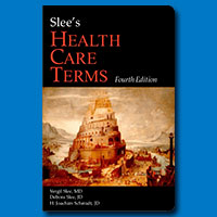 Slee's Health Care Terms, 4th Edition, book cover design
